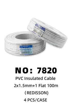 NO：7820 REDISSON N2*1.5MM+1 扁电线 4PCS/CASE