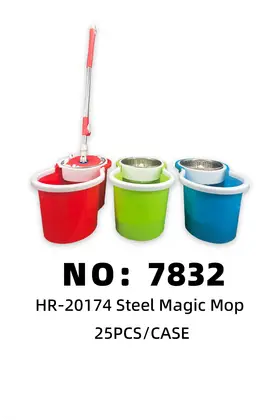NO：7832 拖布套装钢桶 25PCS/CASE