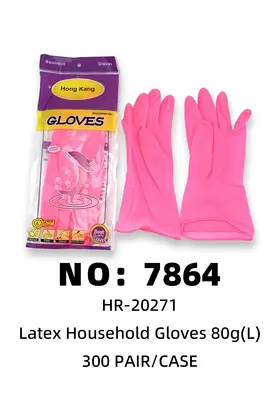 NO：7864 80g胶棉防水手套（L）300PAIR/CASE