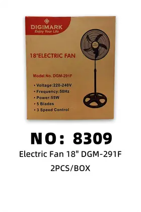 NO：8309 塑料电风扇18“ 2PCS/CASE