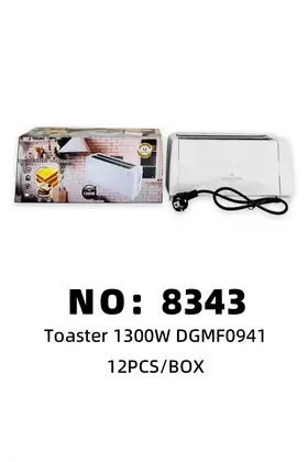 NO：8343 烤面包机1300W 12PCS/BOX