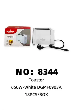 NO：8344 烤面包机650W 18PCS/BOX