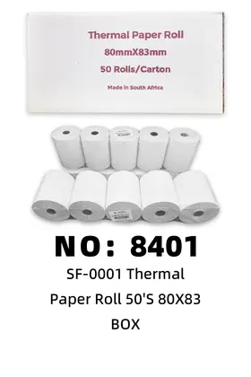 NO：8401 80X83打钱机纸  BOX